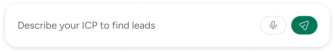 Describe your ICP to find leads