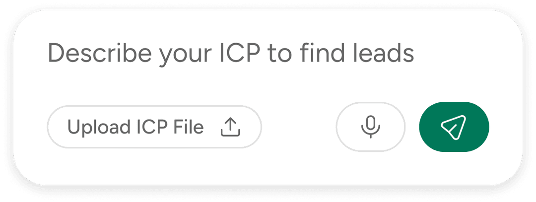 Describe your ICP to find leads